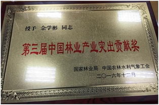 佘學彬榮獲第三屆中國林業產業突出貢獻獎，引領信息技術服務新篇章